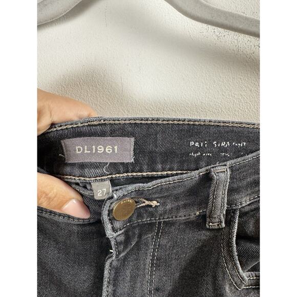 DL1961 Patti Straight Black Jeans Rock Grunge Casual Modern Casual Classic 27 - Picture 3 of 8